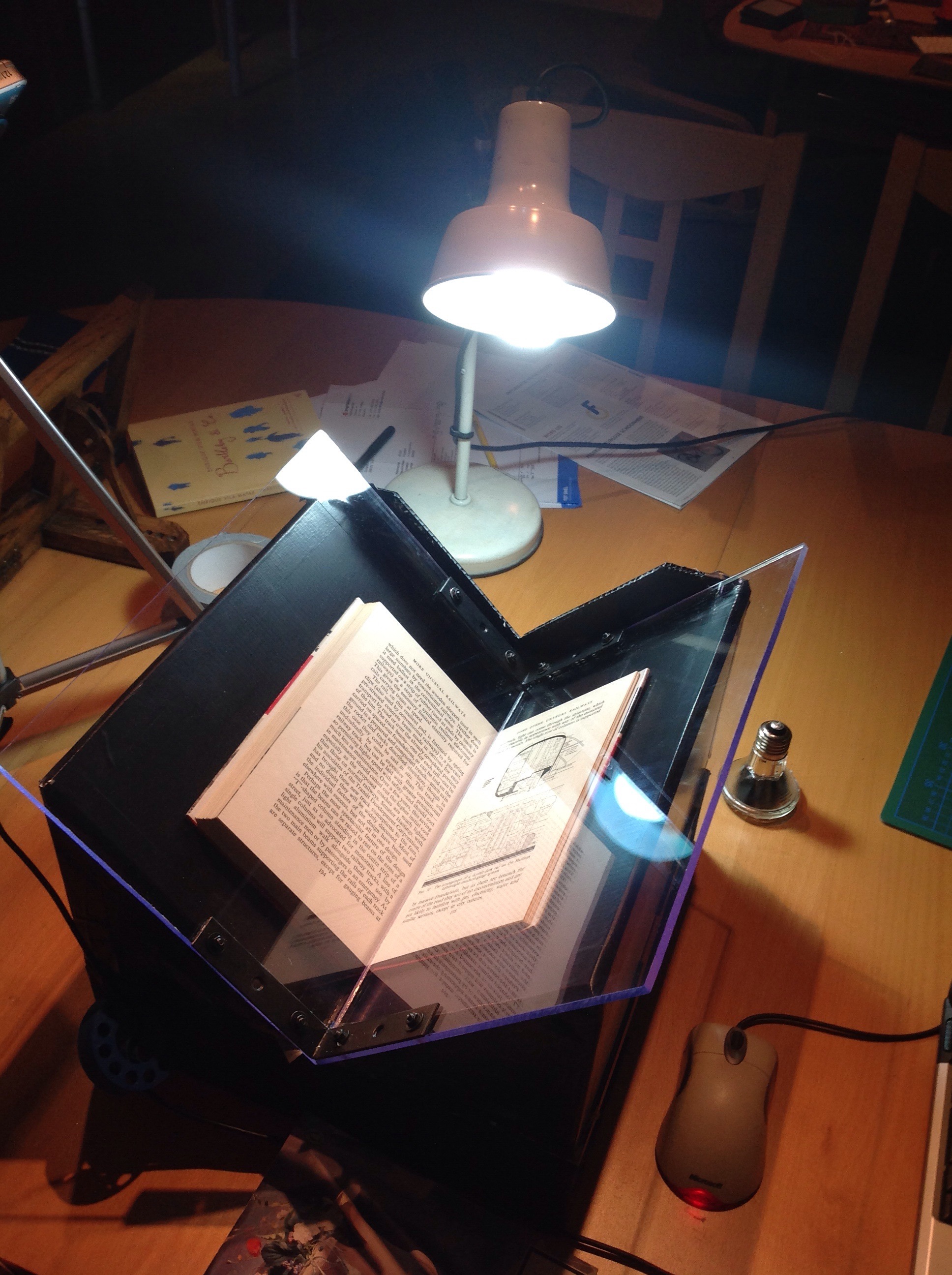 Mock-up bookscanner